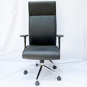Ergonomic Office <b>Chair</b> with Swivel Base and Adjustable Height Black Faux Leather Upholstery and Foam for Home Use-MF6635D - Product Image 2
