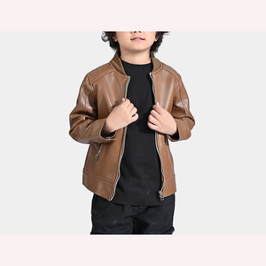 แจ็กเก็ตหนังของเด็กหรูหรา2026แจ็กเก็ตหนังกันน้ำสำหรับเด็กผู้ชายเด็กผู้หญิงแจ็กเก็ตใส่สบายออกแบบได้ตามต้องการ - Product Image 5