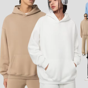 เสื้อฮู้ดดี้ผู้ชายแบบซิป ผ้าฝ้ายเนื้อหนา ปักลายดีไซเนอร์ ทรงโอเวอร์ไซส์  โลโก้ 100% ผ้าฝ้าย  ลายพวงหรีด  ชุดสเวตสูท เสื้อสเวตเชิ้ต - Product Image 1