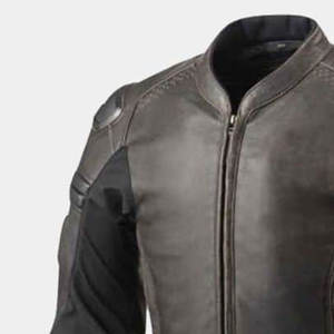 OEM chaqueta de cuero de alta calidad para hombre transpirable cómoda lona impermeable a prueba de viento ecológico invierno Gran oferta-barato - Product Image 3