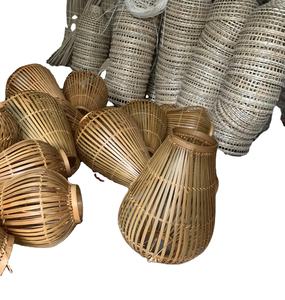 โป๊ะไม้ไผ่งานหัตถกรรมธรรมชาติทำมือจากเวียดนาม - Product Image 1