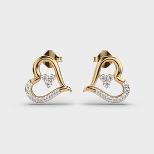 Vente à l'exportation Boucles d'oreilles pendantes en or jaune avec diamant taille princesse, audacieuses et brillantes pour des looks de soirée luxueux disponibles à la vente - Product Image 1