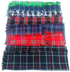 Tartán Escocés de Secado Rápido de 150GSM, Disfraz de Kilt con Plaid Piper de 1.5 y 3 Yardas, con Envoltura de Plaid y Sombrero de Plumas, Talla Adulto - Product Image 4