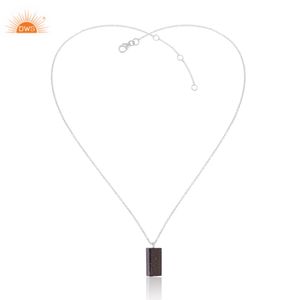 Best Selling 925 Sterling Silver Natural Black Tourmaline Gemstone Pendant Necklace Custom Jewelry For Women Gift For Her - Product Image 4