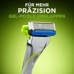 Wilkinson SWORD-Hydro 5มีดโกนสำหรับผู้ชาย, ใบมีดสำหรับเปลี่ยน4ใบ, สระว่ายน้ำเจลให้ความชุ่มชื้นและป้องกันผิวหนัง - Product Image 3