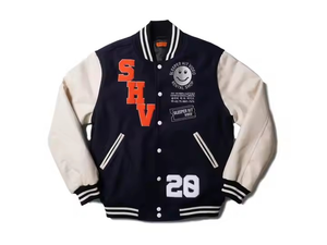 New Arrival Letterman Chenille Embroidered <b>Varsity</b> <b>Bomber</b> <b>Jacket</b> for <b>Men</b> OEM create your own style <b>jackets</b> - Product Image 3