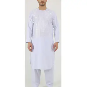 Proveedor directo de fábrica Afghan Shalwar Kameez Dress / 2023 Vestidos afganos para hombres de bajo precio | Vestido para hombres afganos