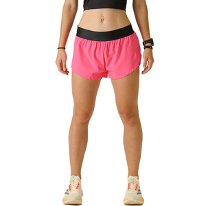 Femmes taille haute Sexy sport Shorts de gymnastique respirant été Compression doublure en gros couleur unie Yoga coupe ajustée - Product Image 2