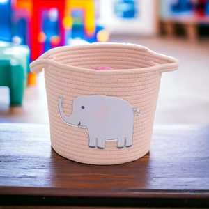 Cesta de lavandería tejida de cuerda de algodón grande, cesta decorativa para mantas, ropa, juguetes, almohadas, toallas, cesta de guardería para bebés - Product Image 3