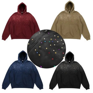 Sudadera con Capucha de Alta Calidad OEM para Hombre, Gruesa, de Invierno, 100% Algodón, Felpa, Talla Grande, Estampado Digital, Antiarrugas, Secado Rápido - Product Image 1