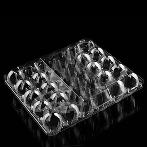 Hot Bán Tái Sử Dụng Nhựa Trứng Container 30 Lỗ Tái Chế Pet Khay Trứng Thân Thiện Với Môi Bao Bì Hộp Vỏ Sò Nhựa Punnets - Product Image 3