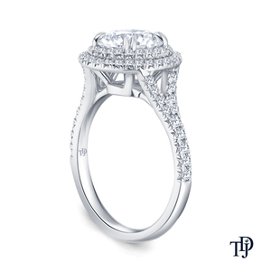 แหวนหมั้นทอง 18K แบบแหวนแยกสองชั้นประดับเพชรรอบวง พร้อมเพชรเม็ดใหญ่ตรงกลาง ผลิตโดยผู้ผลิตระดับสากล ขายส่งและปลีก - Product Image 2