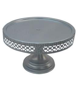 Support de gâteau en bois en métal de haute qualité durable conception personnalisée support de gâteau en métal à 3 niveaux élégant pour les fêtes d'événements de mariage d'anniversaire - Product Image 5