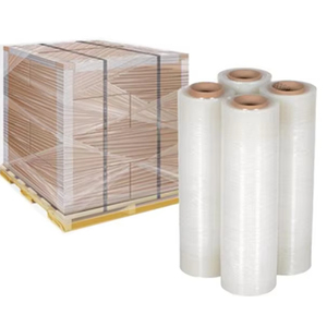 Stretch film rolls plastic Wrap Film Rolls industry transparent Lldpe Clear Paper Core Product Packing pallett - Product Image 1