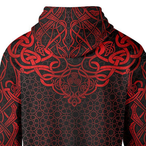 Sweat à capuche oversize pour homme en polyester/nylon, à fermeture éclair, anti-froissement, couleur unie, design personnalisé sublimé - Product Image 3