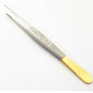 Fórceps de disección manual rectos completos ligeros de 24cm Base de mordazas dentadas longitudinalmente para disección de instrumentos quirúrgicos - Product Image 3