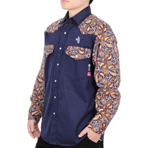 Chemises FR pour hommes, chemise de travail FR, vêtements de travail ignifuges, vêtements de sécurité pour hommes, chemise en coton ignifuge à manches longues, uniforme FR bleu - Product Image 2