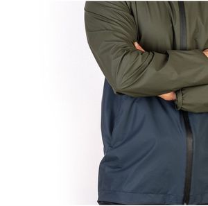 Veste imperméable coupe-vent à capuche et col montant pour homme, style décontracté et urbain - Product Image 5