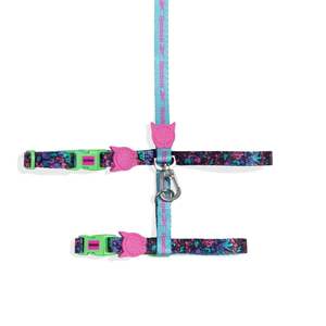 Reebok Aerobic <b>Pet</b> Harness <b>Leash</b> Set Solid Tactical Style Padded Ribbon Decoration Size XS XL Made Nylon Leather for Outdoor Use - Product Image 1
