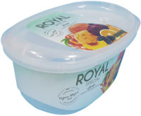 Conteneur IML en PP de 41 oz à conception spéciale, inviolable, avec couvercle IML en PP pour l'emballage alimentaire (chocolat, beurre, crème glacée, beurre de cacahuète)