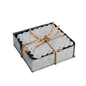 Metal <b>Gold</b> <b>Coasters</b> Set - Product Image 3