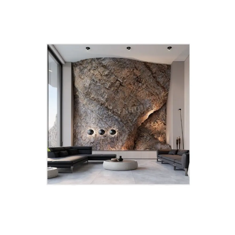 최신 디자인 된 FRP 가짜 돌 바위 벽 패널 인공 돌 베니어와 UV 보호 인공 돌 베니어 FRP 벽 패널