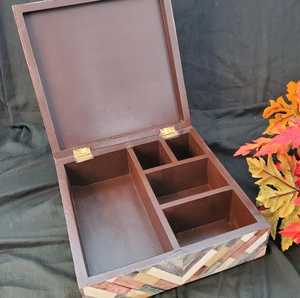 Paquete de regalo con logotipo personalizado profesional de lujo Cajas con incrustaciones de hueso tallado más vendidas - Product Image 1