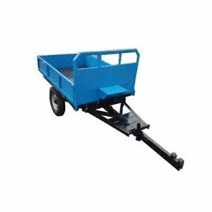 Farm machinery Small farm tractor mounted self dumping trailer 3ton dump trailer for sale