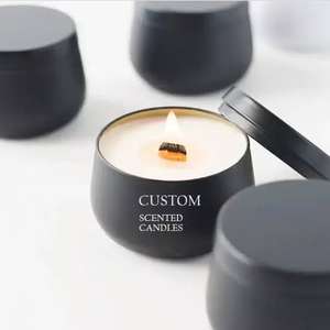 Soy Wax <b>Candle</b> Jar with Eco-Friendly Metal Holder for Indoor Use Home Decorative Christmas Tabletop for <b>Birthdays</b> - Product Image 1