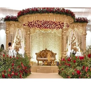Magnífico Mandap de Madera para Bodas en Manchester, Decoración Elegante de Madera Artesanal, Mandap Moderno para Bodas Maharani, Canadá/Reino Unido - Product Image 1