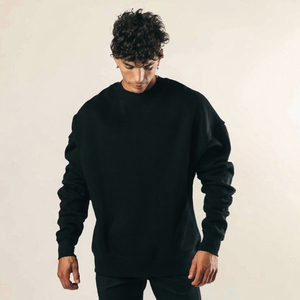 OEM ODM para Venta al por Mayor de Sudaderas de Cuello Redondo de Poliéster/Algodón Grueso para Unisex, Diseño Oversize con Logotipo Personalizado, Color Sólido para Invierno - Product Image 2