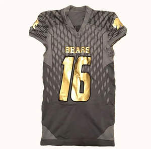 Camiseta de fútbol personalizada de alta calidad de secado rápido para adultos sublimación uniforme de camiseta de fútbol americano para hombres con Personalización completa - Product Image 4