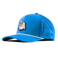 Casquette de golf à structure 5 panneaux de haute qualité d'usine OEM ODM Casquette de golf unisexe en coton avec logo personnalisé en PVC USA Casquette imperméable découpée au laser