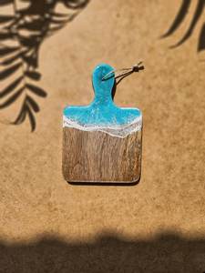 Posavasos de epoxi estéticos con borde de madera, esteras artísticas hechas a mano para bebidas, posavasos de piedra con acabado de gama alta - Product Image 2