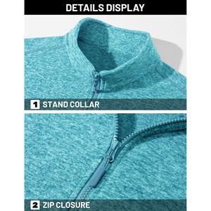 Blouson bombardier homme bleu eau olive coupe ajustée polaire polyester design moderne léger tendance veste décontractée pour homme - Product Image 4