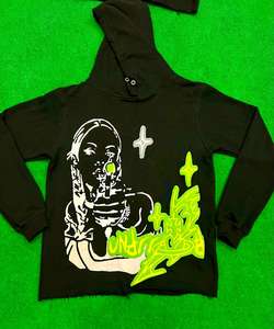 Sudaderas con capucha para hombre más vendidas con patrón 3D Nuevo diseño Lavado ácido Angustia Hecho Pakistán Material polar Invierno Bajo MOQ al por mayor - Product Image 1