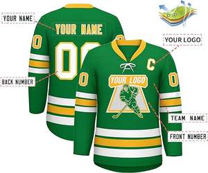 Niños hombres portero a granel hecho a medida equipo de práctica simple conjunto reversible malla hockey sobre hielo jerseys sublimados - Product Image 3