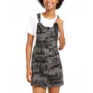 Gonna Nera Annodata Tinseltown Juniors - Elegante Abito Grembiule con Logo Personalizzato, Lavabile, Disponibile nelle Taglie XL, 2XL, 3XL per Club Day - Product Image 1