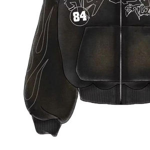 Sudadera con Capucha Balaclava de Invierno para Hombre, Logotipo Personalizado Bordado, Capucha Doble, Doble Capa, Sudadera con Cremallera Completa, Talla Grande, Impresión Digital - Product Image 3