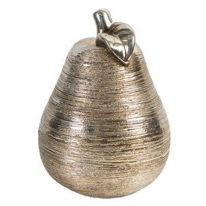 Juego de frutas de cerámica blanca, figuritas de pera y manzana con hojas doradas, adornos de cerámica decorativos, regalo elegante para decoración del hogar de frutas - Product Image 5