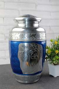 Urne funéraire faite à la main pour les cendres humaines Grande urne funéraire personnalisée pour les cendres de chiens - Product Image 2