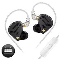 Écouteurs intra-auriculaires hybrides KZ ZS12 PRO X en métal 1DD+5BA HIFI Bass, moniteur de musique sportif avec suppression du bruit, nouvelle arrivée