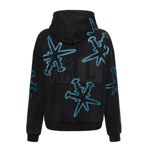 Oferta Especial: Sudaderas con Capucha para Hombre, Nueva Colección de Invierno, 100% Algodón, Transpirables, Estilo Urbano, con Pedrería - Product Image 2