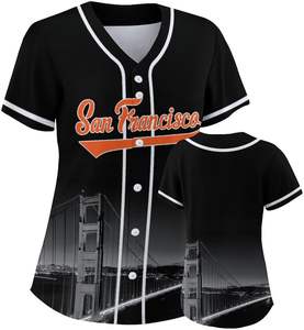 Personalizado equipo béisbol Jersey sublimación personalizado elegante transpirable duradero entrenamiento ropa deportiva al por mayor hombres mujeres jóvenes - Product Image 1