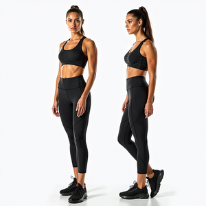 Conjunto de Yoga Deportivo Cómodo y sin Costuras para Mujer, con Sujetador Deportivo y Leggings, Hecho para Otoño e Invierno, Transpirable - Product Image 3