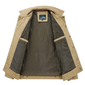 Chaqueta informal para hombre, ropa de trabajo con cuello, abrigo para primavera y otoño, chaqueta holgada de negocios de talla grande para jóvenes, ropa para hombre - Product Image 6