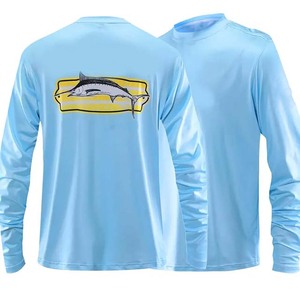 เสื้อเชิ้ตตกปลาดีไซน์หรู คุณภาพสูง ผ้าเจอร์ซีย์ ติดกระดุม ป้องกันรังสียูวี แห้งเร็ว รับสกรีนโลโก้ ชุดตกปลา - Product Image 4