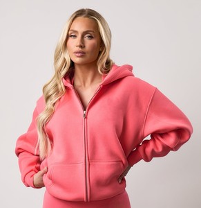 Cagoule noire basique personnalisée pour femmes, sweat à capuche zippé, streetwear, mode tendance, masque de cagoule à double poche, sweat à capuche zippé pour hommes, haut - Product Image 4