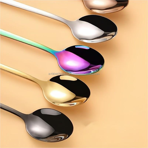 พรีเมี่ยมคุณภาพสแตนเลสดอกซากุระจับไอศกรีมขนมหวานชุดช้อนกวนกาแฟ - Product Image 2