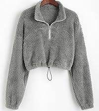 Sudadera con Capucha y Cuello Alto Personalizada para Mujer, Sudadera de Forro Polar con Cremallera, Ropa Urbana Tejida, Etiqueta Privada al por Mayor - Product Image 5